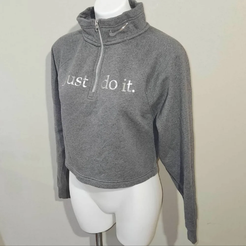 NIKE Crop Top Sweater 1/2 Zip Women's